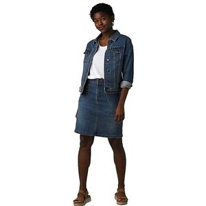 NWT PRANA DENIM BROADWAY MINI SKIRT Stretch Y2K RETRO 14